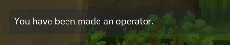 In-game bevestigingsbericht na het succesvol uitvoeren van de opdracht op add