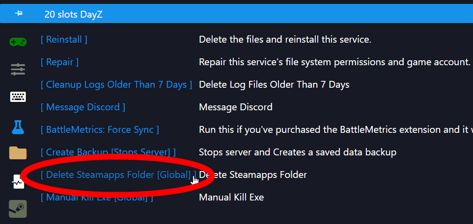 Delete Steamapps folder script